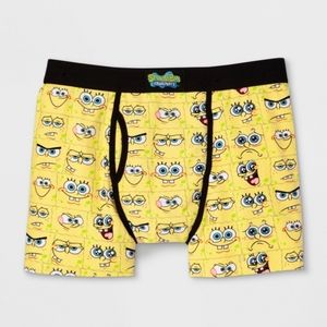 Men's SpongeBob Boxer Briefs - Yellow M
